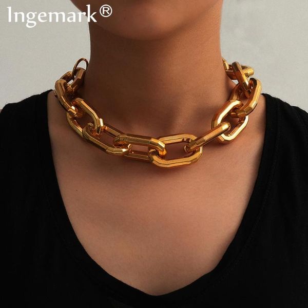 punk miami cuban big chunky choker necklace women men steampunk hip hop vintage ccb metal thick chain jewelry neck accessories, Silver
punk miami cuban big chunky choker necklace women men steampunk hip hop vintage ccb metal thick chain jewelry neck accessories, Silver