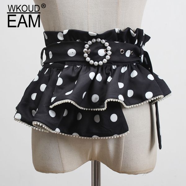 wkoud eam 2020 new spring summer chiffon skirt corset belt for women weave point pearl round buckle waistband lady tide pf363, Black;brown
wkoud eam 2020 new spring summer chiffon skirt corset belt for women weave point pearl round buckle waistband lady tide pf363, Black;brown