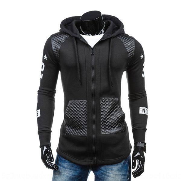 tc9wp spring and autumn korean men's style fashion youth slim cardigan hooded coat coat sweater sweater men's w47, Black
tc9wp spring and autumn korean men's style fashion youth slim cardigan hooded coat coat sweater sweater men's w47, Black