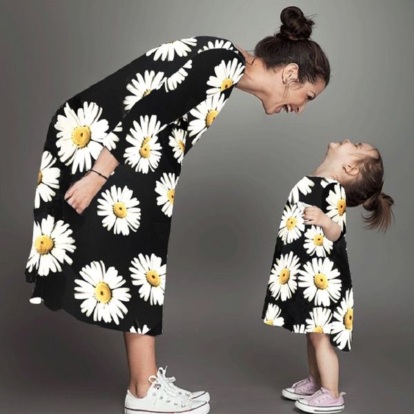 mother daughter dresses for mama and baby girl matching clothes for family dress floral autumn long mom and daughter dress, Blue
mother daughter dresses for mama and baby girl matching clothes for family dress floral autumn long mom and daughter dress, Blue