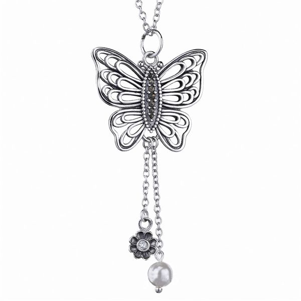 new 925 sterling silver necklace openwork butterfly with freshwater pearl flower necklace for women wedding gift diy jewelry
new 925 sterling silver necklace openwork butterfly with freshwater pearl flower necklace for women wedding gift diy jewelry