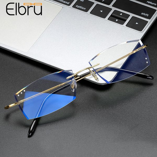 elbru classsic anti-blue light glasses ultralight diamond-cut frameless spectacles flat lens optical eyeglasses for men women, Black
elbru classsic anti-blue light glasses ultralight diamond-cut frameless spectacles flat lens optical eyeglasses for men women, Black