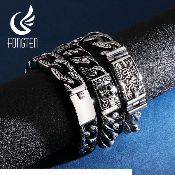 fongten budha cuban bracelet men stainless steel retro link chain skull punk bracelets for man jewelry, Golden;silver
fongten budha cuban bracelet men stainless steel retro link chain skull punk bracelets for man jewelry, Golden;silver