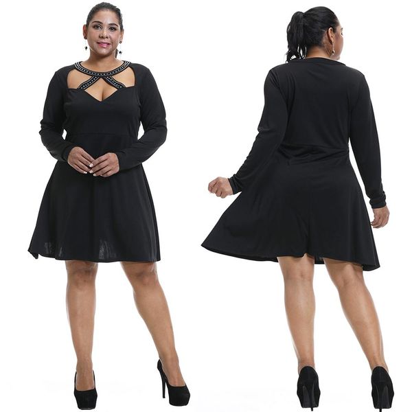 a line sequins size plus mini long for large women out pearl dress black autumn female sleeve hollow ladies dresses bxkyg, Black;gray
a line sequins size plus mini long for large women out pearl dress black autumn female sleeve hollow ladies dresses bxkyg, Black;gray