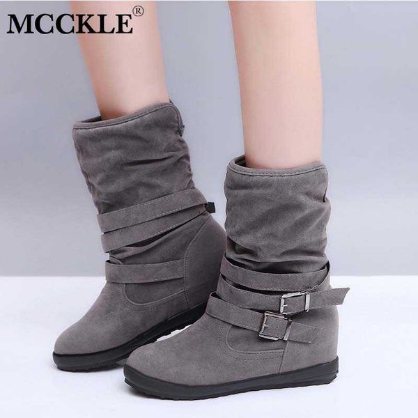women snow boots shoes winter mid calf plush warm casual ladies buckle strap plus size platform female fashion footwear 2020, Black
women snow boots shoes winter mid calf plush warm casual ladies buckle strap plus size platform female fashion footwear 2020, Black