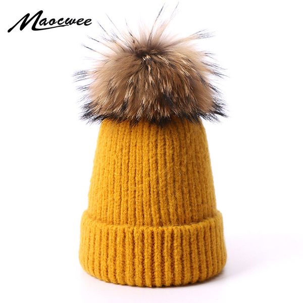 beanie/skull caps winter wool beanie hat for female with real raccoon fur pom solid color skullies beanies casual warm soft knitted hats, Blue;gray
beanie/skull caps winter wool beanie hat for female with real raccoon fur pom solid color skullies beanies casual warm soft knitted hats, Blue;gray