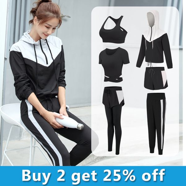 women seamless yoga set 6 pcs fitness sports suits gym clothing long sleeve crop shirts running leggings workout pants, White;red
women seamless yoga set 6 pcs fitness sports suits gym clothing long sleeve crop shirts running leggings workout pants, White;red