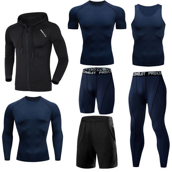6/7pcs dry fit sport set men sport running sets basketball tight sport clothing fitness jogging tracksuit compression sportswear, Black;white
6/7pcs dry fit sport set men sport running sets basketball tight sport clothing fitness jogging tracksuit compression sportswear, Black;white