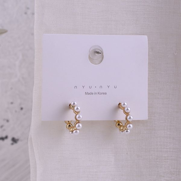 hoop & huggie fashion vintage c shaped simulated pearls round circle earrings gold color small earring women jewelry gift, Golden;silver
hoop & huggie fashion vintage c shaped simulated pearls round circle earrings gold color small earring women jewelry gift, Golden;silver