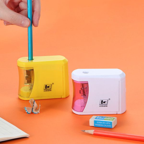Electric Pencil Sharpener, Premium Quality Sharpener , Prevents Accidental Openings, Compact Size For Pencil Case And Work-station