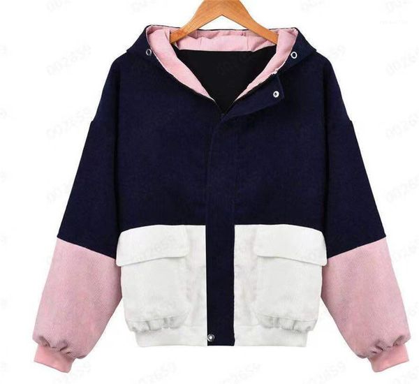 womens designer jackets fashion loose zipper womens hooded jackets casual pockets females clothing mulit colors panelled, Black;brown
womens designer jackets fashion loose zipper womens hooded jackets casual pockets females clothing mulit colors panelled, Black;brown