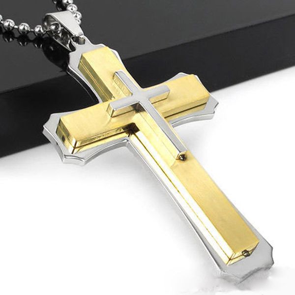 exaggeration cross pendant necklace men statement necklace long gold stainless steel choker jewelry chain necklaces choker men, Silver
exaggeration cross pendant necklace men statement necklace long gold stainless steel choker jewelry chain necklaces choker men, Silver