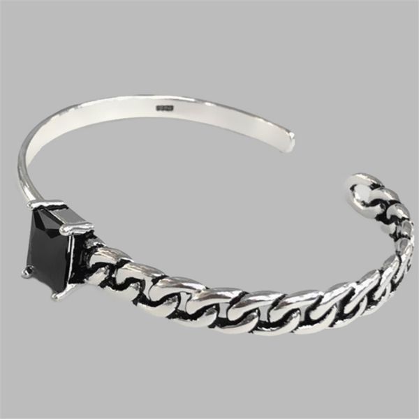 2020 new arrival black cubic zircon stones real chain twisted bangles vintage retro cuff open women female bracelets
2020 new arrival black cubic zircon stones real chain twisted bangles vintage retro cuff open women female bracelets