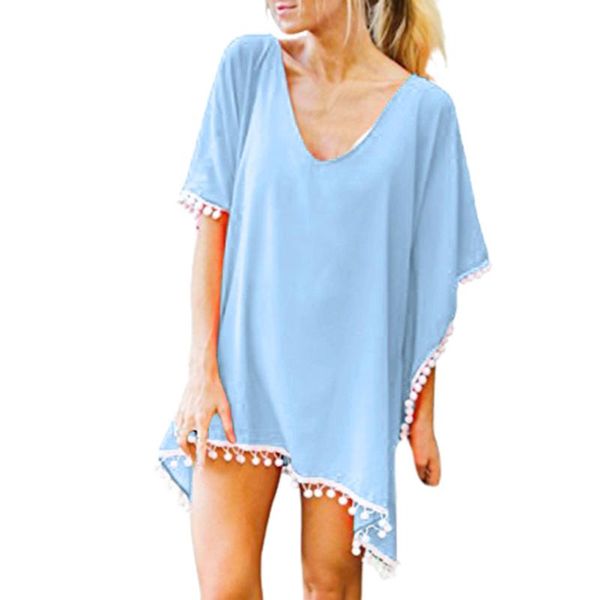 women's swimwear women kaftan chiffon cover up dress tassels beach loose bikini for plus size tunic cover-ups wear, White;black
women's swimwear women kaftan chiffon cover up dress tassels beach loose bikini for plus size tunic cover-ups wear, White;black