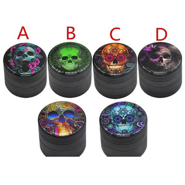 DHL Skull Tobacco Crusher Herb Grinder 4 piece 50mm Smoking Set aluminum zinc alloy pollen press catcher metal grinders A05
DHL Skull Tobacco Crusher Herb Grinder 4 piece 50mm Smoking Set aluminum zinc alloy pollen press catcher metal grinders A05