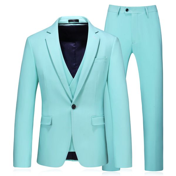 men's suits & blazers business suit three-piece trousers vest wedding groom's man dress, White;black
men's suits & blazers business suit three-piece trousers vest wedding groom's man dress, White;black