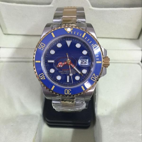 Factory wholesale new watch men sapphire ceramics bezel blue automatic silver 18K gold Stainless original clasp mens watches
Factory wholesale new watch men sapphire ceramics bezel blue automatic silver 18K gold Stainless original clasp mens watches