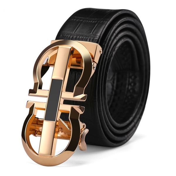 men belt cowhide leather alloy automatic buckle belt business affairs simple fashion casual selling belt, Black;brown
men belt cowhide leather alloy automatic buckle belt business affairs simple fashion casual selling belt, Black;brown