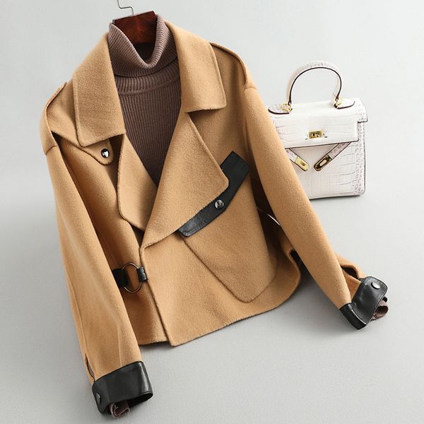 tcyeek elegant 100% wool coat female manteau femme hiver 2020 korean vintage woolen jacket women casual blend overcoat hiver 07, Black
tcyeek elegant 100% wool coat female manteau femme hiver 2020 korean vintage woolen jacket women casual blend overcoat hiver 07, Black