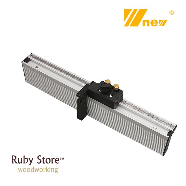 miter gauge aluminium fence 450mm/600mm/800mm with flip stop