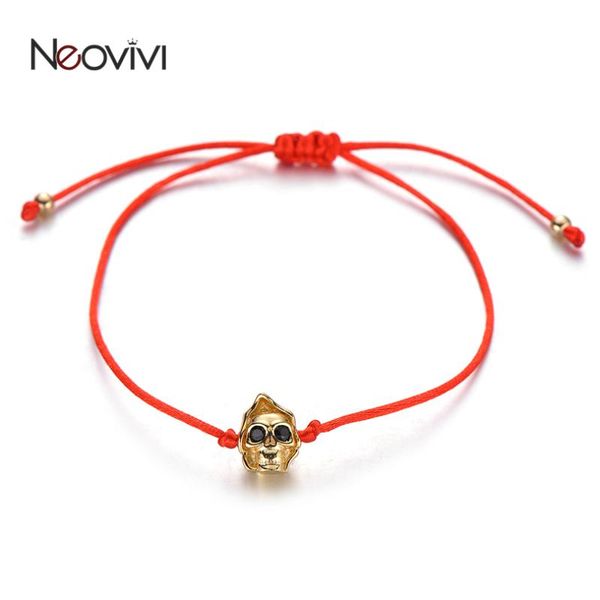charm bracelets neovivi black zircon ghost beads bracelet handmade simple red rope string for women men diy jewelry adjustable, Golden;silver
charm bracelets neovivi black zircon ghost beads bracelet handmade simple red rope string for women men diy jewelry adjustable, Golden;silver