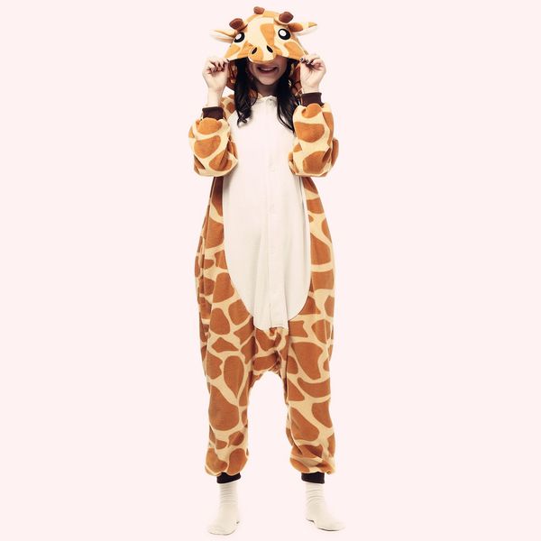 new flannel one-piece pajamas animal winter mascot cartoon cute couple costume, Red;yellow
new flannel one-piece pajamas animal winter mascot cartoon cute couple costume, Red;yellow