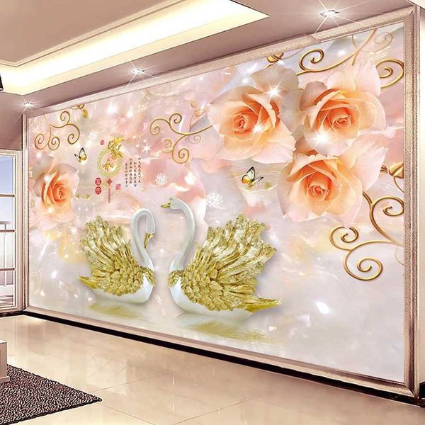 custom 3d mural art wall painting european style marble tile swan rose flower living room sofa tv backdrop wallpaper home decor
custom 3d mural art wall painting european style marble tile swan rose flower living room sofa tv backdrop wallpaper home decor