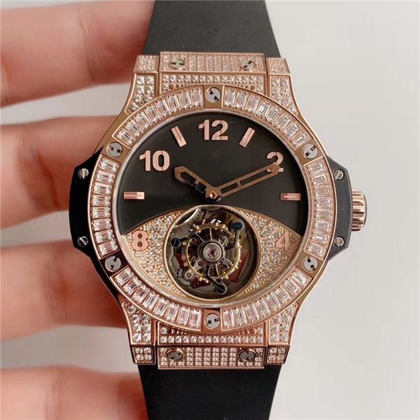 a high-quality 44mm man watch real tourbillon movement in 2020 waterproof sapphire plating blue crystal mirror watch, Slivery;brown
a high-quality 44mm man watch real tourbillon movement in 2020 waterproof sapphire plating blue crystal mirror watch, Slivery;brown