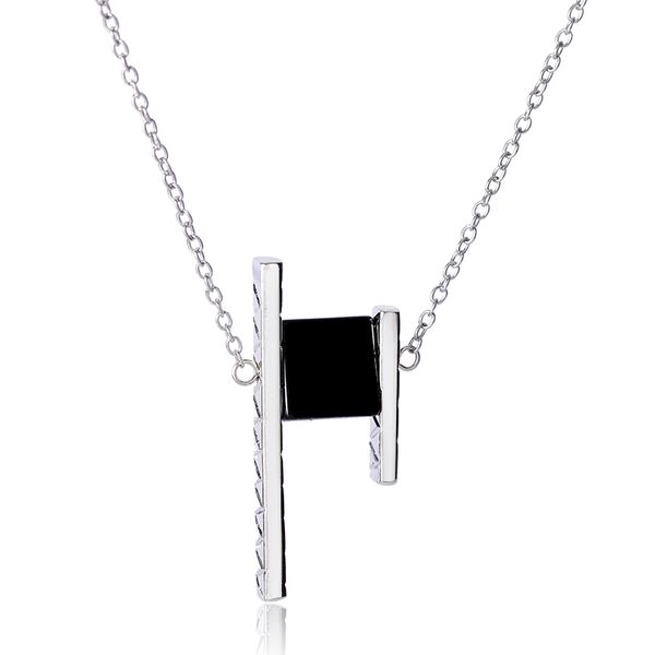 2019 trend personality ladies pendant necklace silver thin chain black square pendant necklace jewelry accessories
2019 trend personality ladies pendant necklace silver thin chain black square pendant necklace jewelry accessories