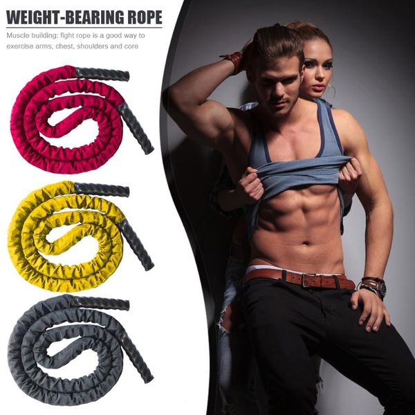 thick battle skipping rope 2.8m heavy weighted strength power training fitness for effective working-out accessories
thick battle skipping rope 2.8m heavy weighted strength power training fitness for effective working-out accessories