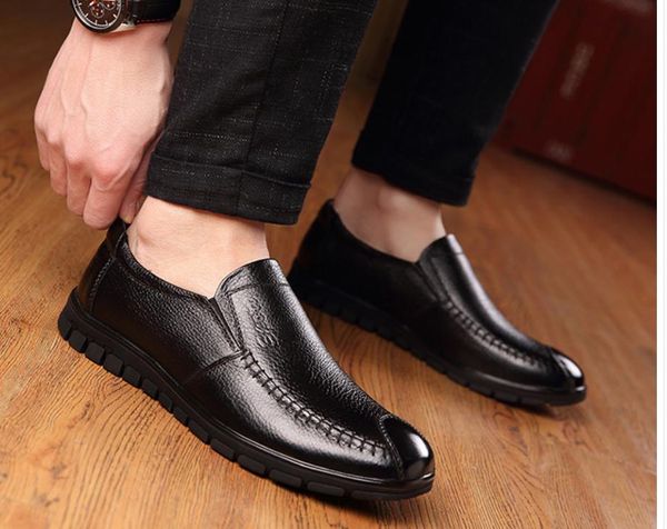 men's shoes in spring and autumn flat bottom round head @op66, Black 
men's shoes in spring and autumn flat bottom round head @op66, Black