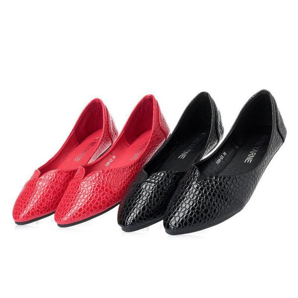 women's flat shoes woman ballerina flats casual slip on loafers snake skin pointed toe lady shoes office lady shoe zapatos mujer, Black 
women's flat shoes woman ballerina flats casual slip on loafers snake skin pointed toe lady shoes office lady shoe zapatos mujer, Black