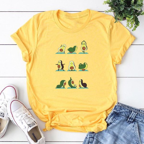 women cute casual short sleeve o neck fashion womens tees designer kawaii cartoon avocado t shirt, White
women cute casual short sleeve o neck fashion womens tees designer kawaii cartoon avocado t shirt, White