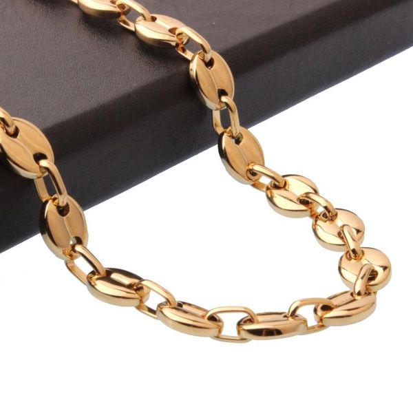7/9/11mm fashion jewelry men women stainless steel gold tone coffee bean beads chain necklace or bracelet gift 7-40inch, Silver
7/9/11mm fashion jewelry men women stainless steel gold tone coffee bean beads chain necklace or bracelet gift 7-40inch, Silver