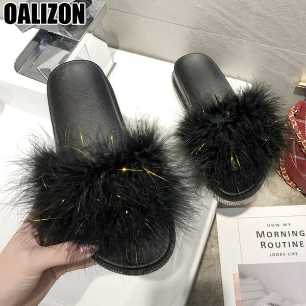 new woman fluffy fur slippers summer fashion casual lady open toe mules slides feminine flats loafers beach slippers shoes r128, Black
new woman fluffy fur slippers summer fashion casual lady open toe mules slides feminine flats loafers beach slippers shoes r128, Black