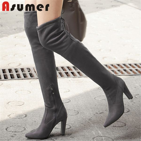 asumer 2020 new fashion high heels over the knee boots women party prom shoes slim autumn winter stretch boots woman, Black
asumer 2020 new fashion high heels over the knee boots women party prom shoes slim autumn winter stretch boots woman, Black