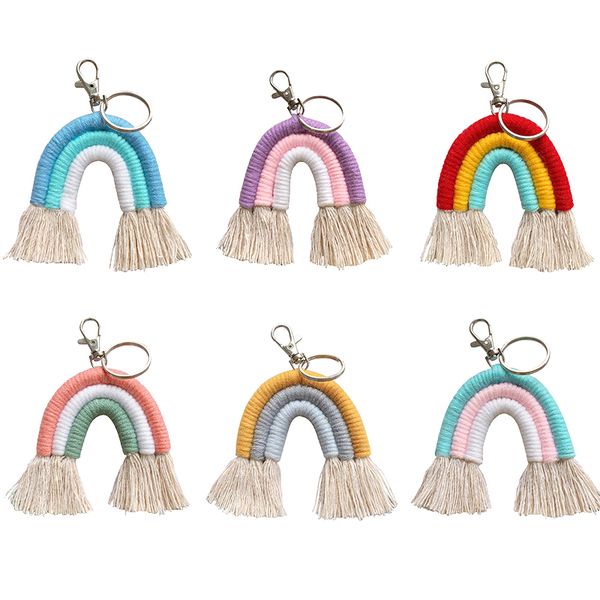weaving rainbow keychains women boho handmade key holder multi purpose tassel keyring macrame bag charm car hanging jewelry gift, Silver
weaving rainbow keychains women boho handmade key holder multi purpose tassel keyring macrame bag charm car hanging jewelry gift, Silver