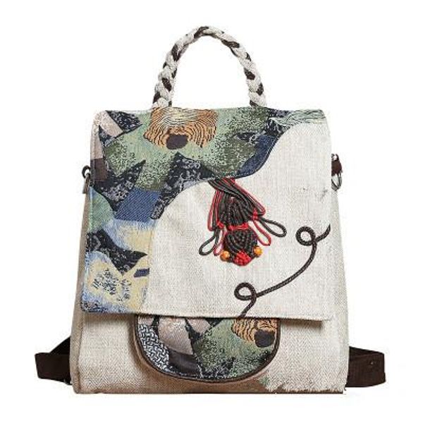 fashion national string appliques women shopping backpacksnice striped embossing lady travel backrack versatile canvas backruck
fashion national string appliques women shopping backpacksnice striped embossing lady travel backrack versatile canvas backruck