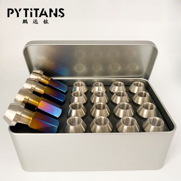 sell price gr5 titanium alloy automobile hub nut colorful titanium alloy gas nozzle cap valve core cap in store
sell price gr5 titanium alloy automobile hub nut colorful titanium alloy gas nozzle cap valve core cap in store