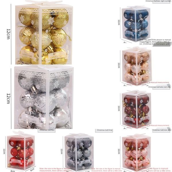 новый мяч 12pcs9 цвета подвесок мяч мяч рождественское balloptional декоративного рождественская елка кулон украшение реквизит cndmk
новый мяч 12pcs9 цвета подвесок мяч мяч рождественское balloptional декоративного рождественская елка кулон украшение реквизит cndmk