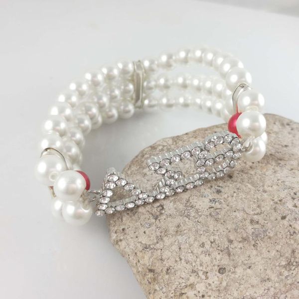 elastic greek sorority gift women jewelry three strands pearl bracelet women bracelet symbol gift, Black
elastic greek sorority gift women jewelry three strands pearl bracelet women bracelet symbol gift, Black