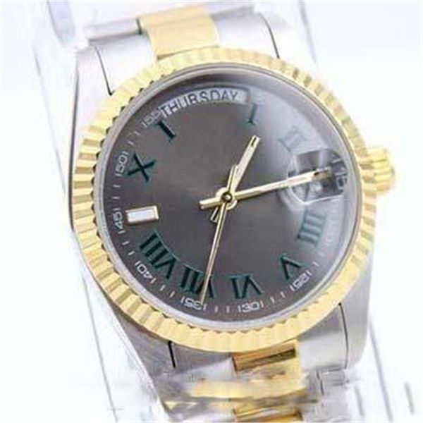 2020 sell 2- tone green roman number mensstainless steel watches automatic mechanical watch date stainless steel men 116333 wristwatch, Slivery;brown
2020 sell 2- tone green roman number mensstainless steel watches automatic mechanical watch date stainless steel men 116333 wristwatch, Slivery;brown