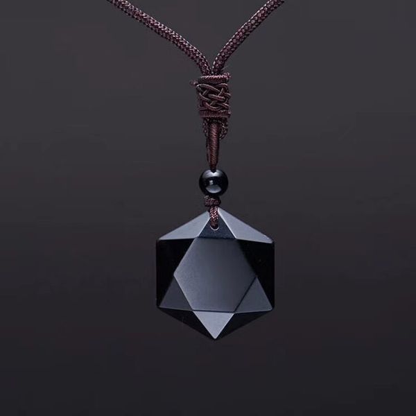 jewelry black obsidian six stars lucky amulet love natural stone pendant necklace for women men love crystal pendulum, Silver
jewelry black obsidian six stars lucky amulet love natural stone pendant necklace for women men love crystal pendulum, Silver