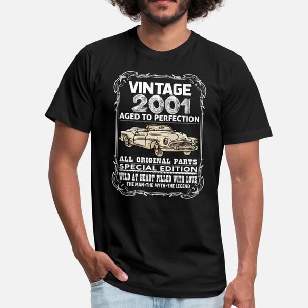 vintage 2001 aged to perfection t shirt men design tee shirt o neck clothes gift casual spring autumn leisure shirt
vintage 2001 aged to perfection t shirt men design tee shirt o neck clothes gift casual spring autumn leisure shirt