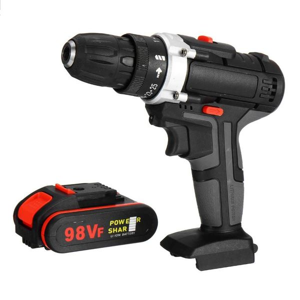 98vf impact drill electric hand drill battery cordless electric hammer screwdriver household tools
98vf impact drill electric hand drill battery cordless electric hammer screwdriver household tools