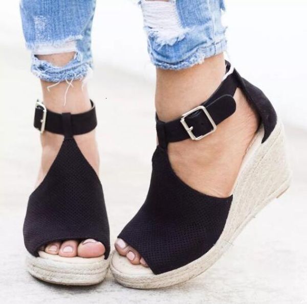 summer platform sandals 2020 fashion women sandal wedges shoes casual woman peep toe platform sandals women causal shoes, Black
summer platform sandals 2020 fashion women sandal wedges shoes casual woman peep toe platform sandals women causal shoes, Black