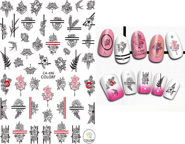 florals nails art manicure back glue decal decorations nail sticker for nails tips beauty, Black
florals nails art manicure back glue decal decorations nail sticker for nails tips beauty, Black