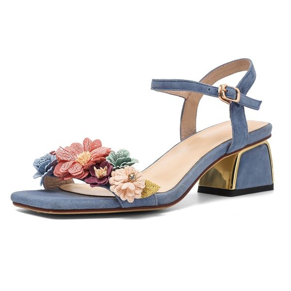 new fashion sweet flowers decoration women summer sandals square toe buckle med heel elegant dress party office shoes woman 42, Black
new fashion sweet flowers decoration women summer sandals square toe buckle med heel elegant dress party office shoes woman 42, Black