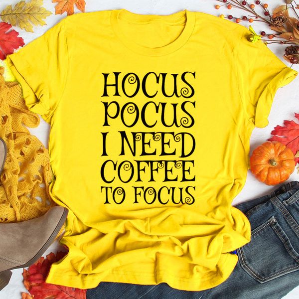 halloween womens designer tshirt summer short sleeve hocus pocus letter print pullover breathable female clothing, White 
halloween womens designer tshirt summer short sleeve hocus pocus letter print pullover breathable female clothing, White