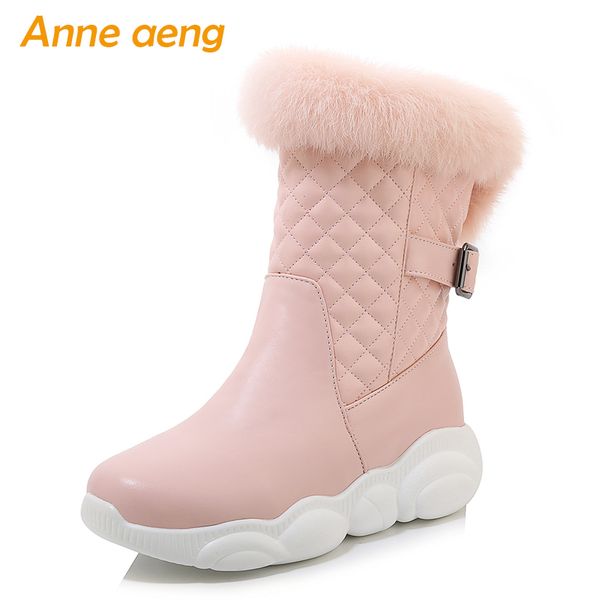 2020 new winter women ankle boots middle heel round toe buckle solid casual women platform shoes red short warm snow boots, Black
2020 new winter women ankle boots middle heel round toe buckle solid casual women platform shoes red short warm snow boots, Black